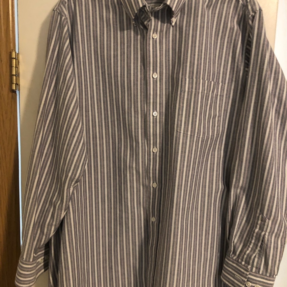 Mens XL Andhurst Shirt RedWhite and Blue Stripe